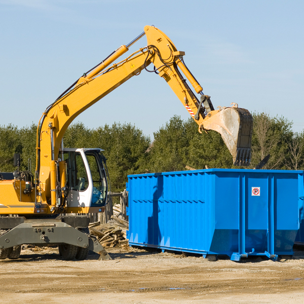 are there any restrictions on where a residential dumpster can be placed in Forestville NY